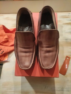 Boss moccasins like new, brown, size 43 with wide fit