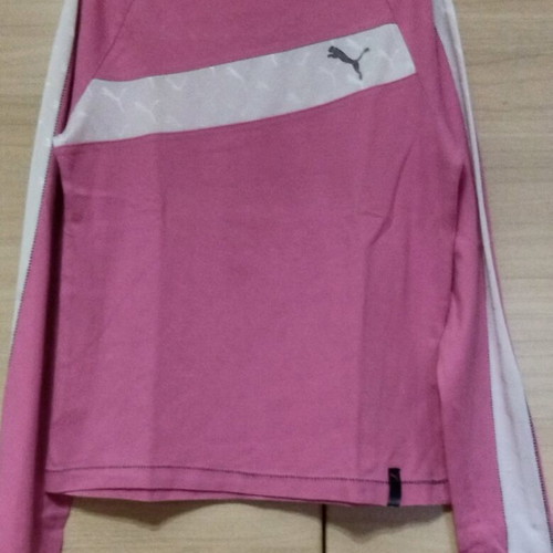Puma pink cotton shirt like new, size small