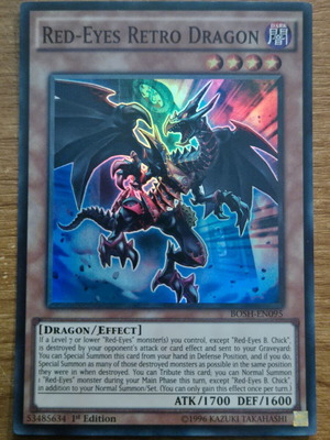 Red-Eyes Retro Dragon BOSH Super Rare 1st Edition σαν καινούργιο