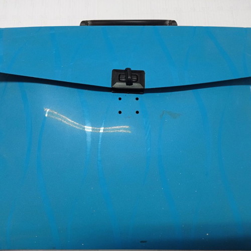 Plastic tutoring bag used for documents