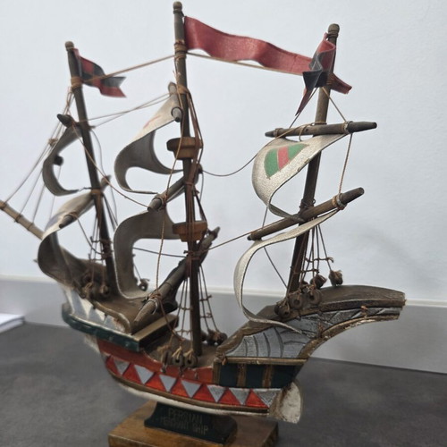 Vintage wooden Persian Merchant Ship model