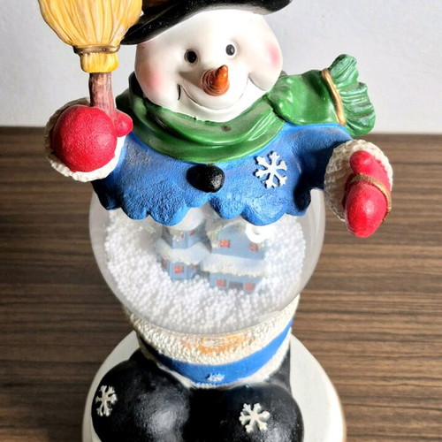 Christmas snowman figure like new with LED lighting