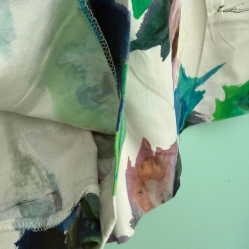Zara floral shorts A-line used, size M, white multicolor