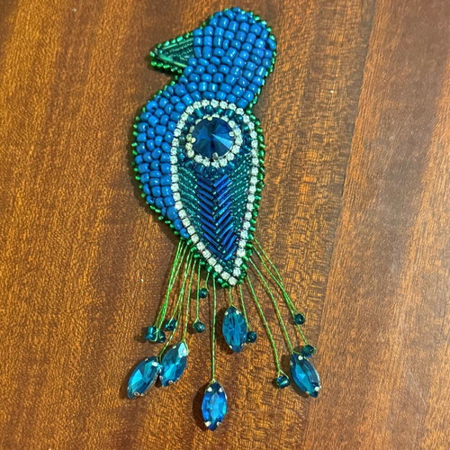 Handmade colorful brooch new with intricate patterns