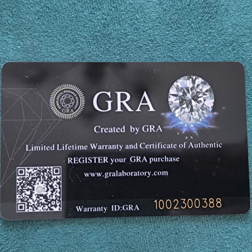Moissanite Asscher Cut 0.50ct D Color Certified GRA