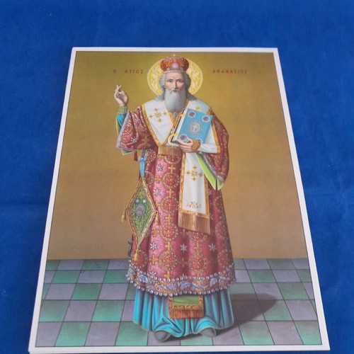 Saint Athanasios Paper Icon New 19x26