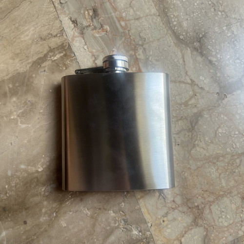 Hip Flask silver new