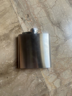 Hip Flask silver new