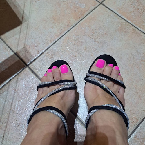 Platform sandals with black and silver laces with strass, new