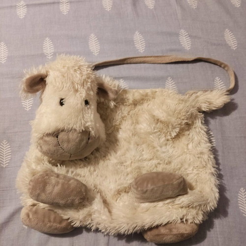 Jellycat plush lamb bag, soft and unique
