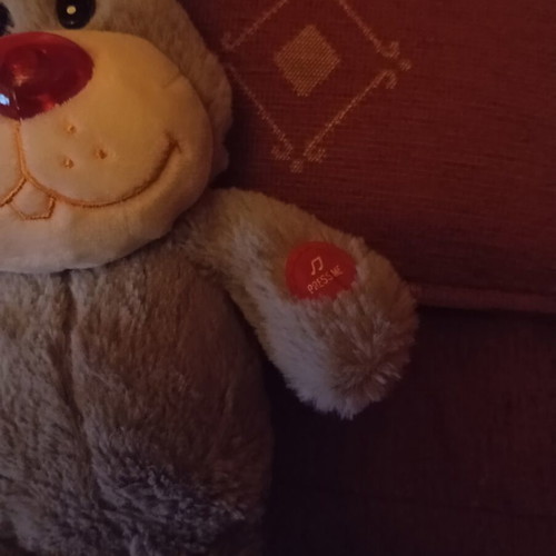 Children's Bunny with English Song and Red Light Nose like new