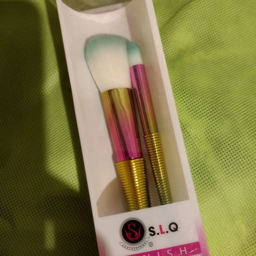 Makeup brush set 2 pieces, mermaid design