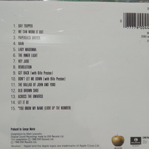 The Beatles Past Masters Volume One and Volume Two CDs used