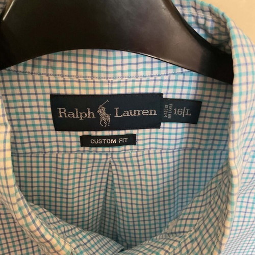 Ralph Lauren shirt Large turquoise like new