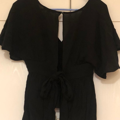 American Eagle black backless blouse like new