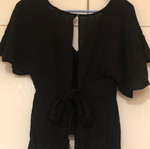 American Eagle black backless blouse like new