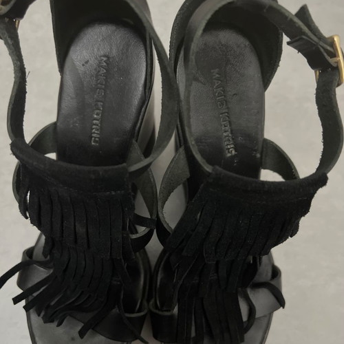 Makis Kotris platform shoes used, full leather, size 37, black