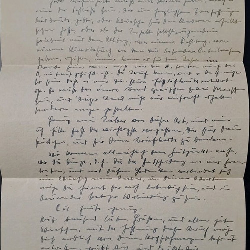 Authentic German military Feldpost letter used, World War II