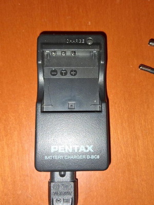 Pentax Battery Charger D-BC8 like new, genuine with power cable