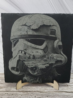 Engraved volcanic tile Star Wars Stormtrooper new
