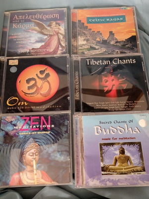 Πακέτο 6 CD διαλογισμού σαν καινούργια, Zen Tibetan chants New Age