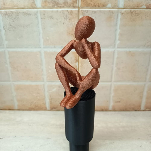 Decorative thinking figure made to order, 3D printed