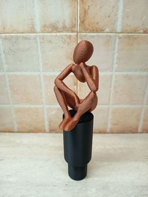Decorative thinking figure made to order, 3D printed