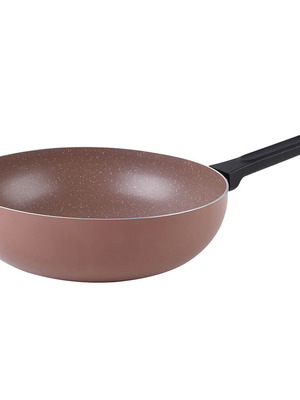 Muhler wok 30cm aluminum with stone coating new