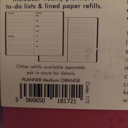 Vent A5 Weekly Planner New, Recycled Leather and Sustainable Paper