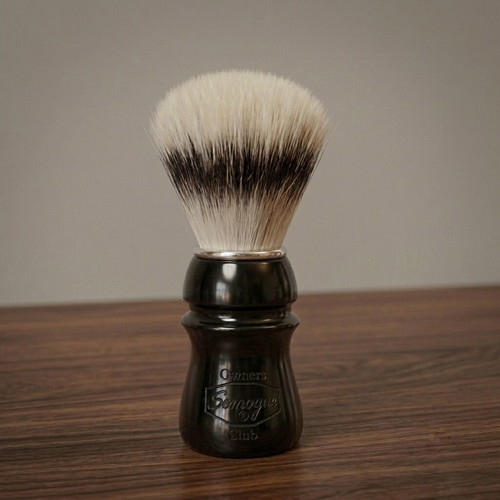 Semogue Owners Club Jet Black Synthetic shaving brush like new