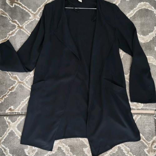H&M Conscious Black Jacket 100% Lyocell like new, size 38