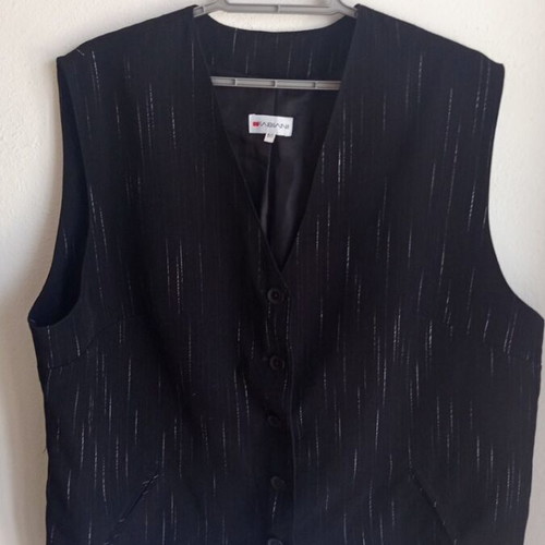 Nissos Black Women's Vest with Embossed Texture like new