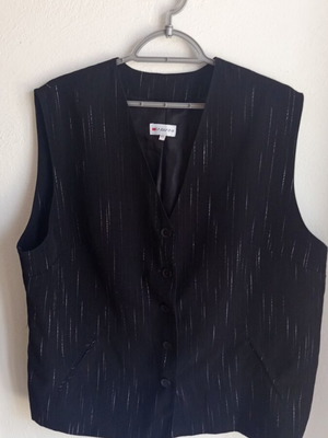 Nissos Black Women's Vest with Embossed Texture like new