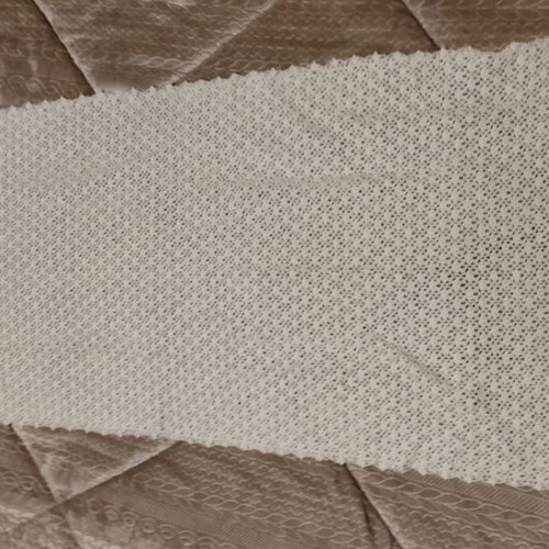 Scarf old embroidery from the 1950s like new, beige