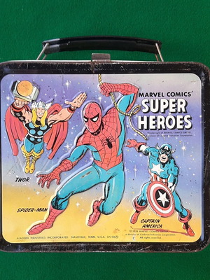 Marvel Comics Super Heroes Lunchbox 1976 μεταχειρισμένο