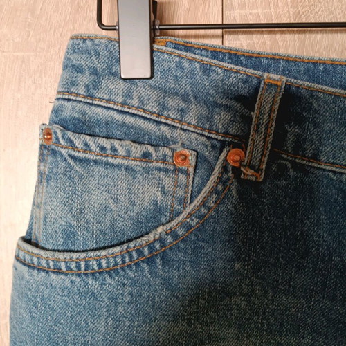 Zara mini denim skirt like new, size 28, blue