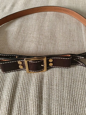 Dsquared2 vintage women's brown belt with bow like new