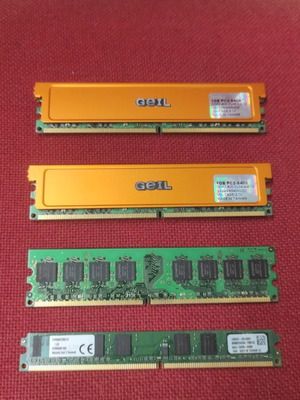 Ram ddr2 used 2x Geil 1GB 800MHz and 2x Kingston 1GB modules