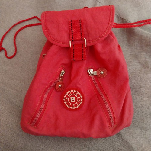 Backpack Blue Ocean pink like new, lightweight and waterproof fabric