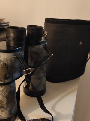 Camo USSR binoculars like new, authentic Soviet Union