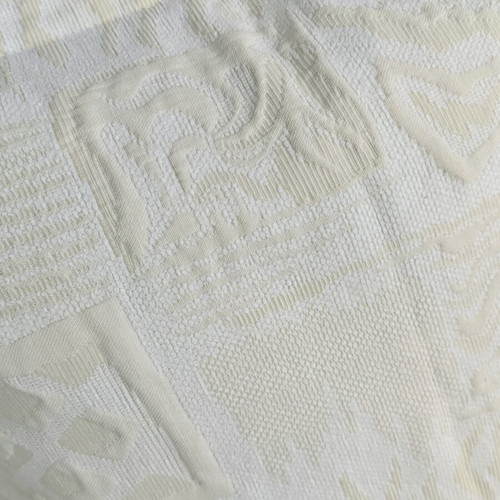 Chenille pillowcases set of 6, almost unused, ecru color