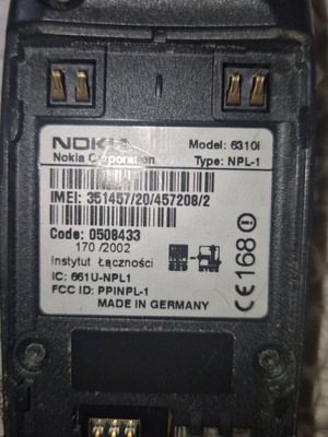 Nokia 6310i collectible used