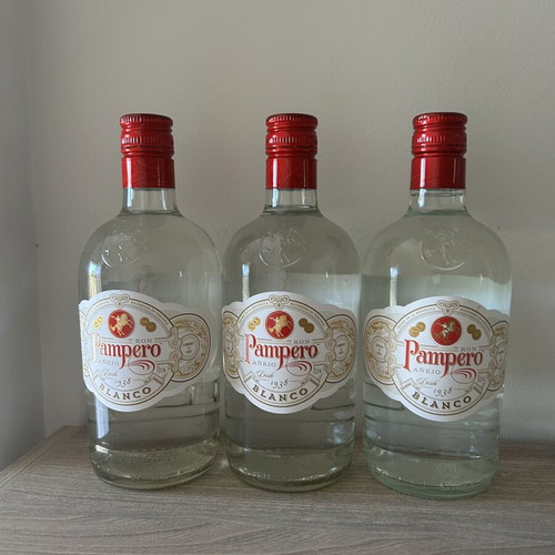 Pampero Blanco rum, pack of 3, sealed