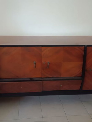 Mid Century Modern Vintage Buffet used, 1960s-70s marquetry