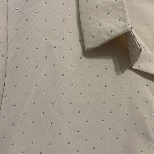 Women's shirt new, beige, size M with short sleeves