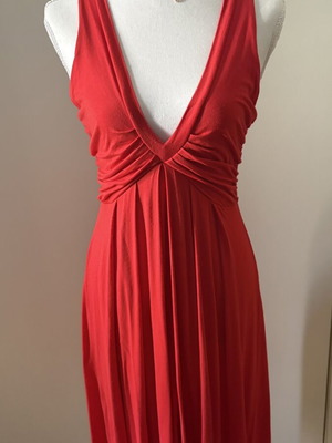 Zara red dress used, size M/L, classic style