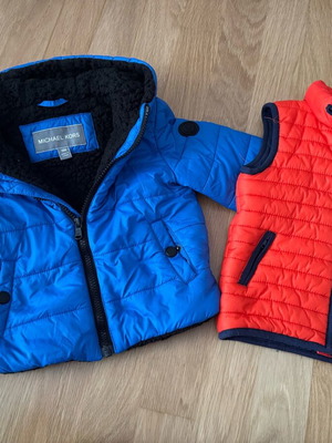 Michael Kors jacket and Mamas and Papas vest like new