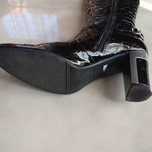 Ioannou boots used, size 37, black, leather