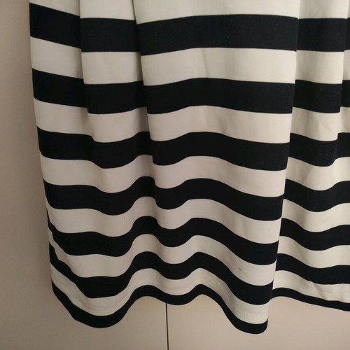 Summer black and white dress used with white and black stripes size M