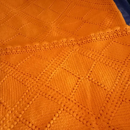 Woolen handmade blanket like new, 200x200 cm, heavy